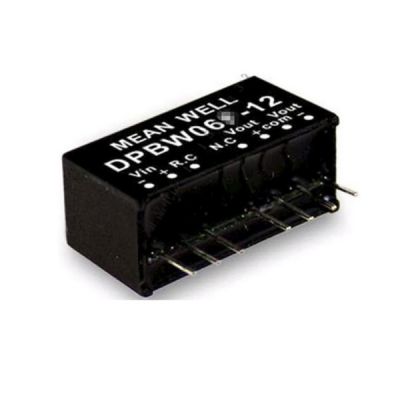 DPBW06G-12 meanwell dc dc converter 6w SIP