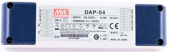 Meanwell DAP-04 price and specs DALI-PWM Signal Converter DAP-04 DAP-04-S01 ClassⅡpower unit, no FG IP20 YCICT