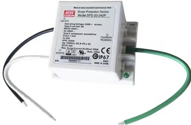 Meanwell SPD-20-240P price and specs 20kA Surge Protection Device 240VAC 50/60Hz 300VAC ycict