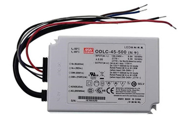 Meanwell ODLC-45-500 price and datasheet Constant Current Mode AC/DC LED Driver ODLC-45-350/500/700/1050/1400 45W YCICT