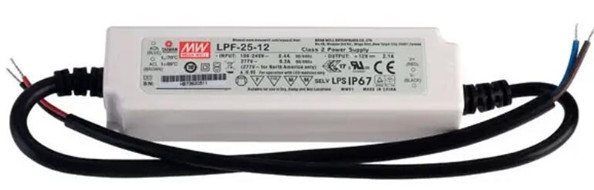 Meanwell LPF-25-36 price and specs Constant Voltage and Constant Current AC/DC LED Driver 25W with PFC IP67 Level YCICT