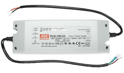 Meanwell PLN-100-24 Price and Specs 100W Single Output LED Power Supply PLN-100-12/15/20/24/27/36/48 PFC Class 2 YCICT