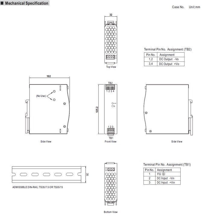 Meanwell DDR-120B price and specs 120W DIN Rail DC-DC Converter DDR-120B-12 DDR-120B-24 DDR-120B-48 32mm YCICT