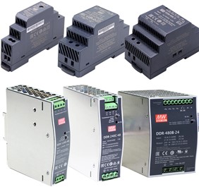 Meanwell DDR-15 price and specs 15W DIN Rail Type DC-DC Converter Width only 17.5mm 4:1 ultra-wide input range YCICT
