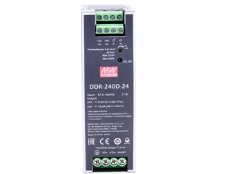 Meanwell DDR-240D-48 price and specs 240W DIN Rail DC-DC Converter DDR-240D-24 DDR-240C-24/48 DDR-240B-24/48 ycict