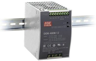 Meanwell DDR-480B price and datasheet 480W DIN Rail DC-DC Converter DDR-480B-12 DDR-480B-24 DDR-480B-48 YCICT