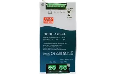 Meanwell DDRH-120-24 price and specs 120W 250~1500Vdc Input DIN Rail DC-DC Converter DDRH-120-12/24/32/48 5a YCICT