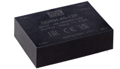 Meanwell DDRH-15P price and specs 15W High Reliable 150~1500Vdc Ultra-Wide Input DC-DC Converter type P ST DR YCICT