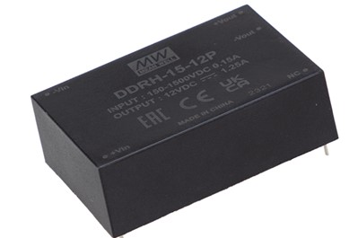 Meanwell DDRH-15-15P price and specs 15W 150~1500Vdc DC-DC Converter DDRH-15-15 DDRH-15-15ST DDRH-15-15DR YCICT