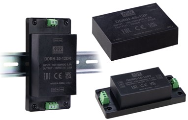 Meanwell DDRH-45-15 price and specs 45W 150~1500Vdc Input DC-DC Converter DDRH-45-12/15/24/48 type p st dr ycict