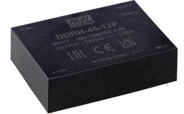 Meanwell DDRH-30-12P price and specs 30W 150~1500Vdc wide Input DC-DC Converter DDRH-30-12/15/24/48 type P ST DR YCICT