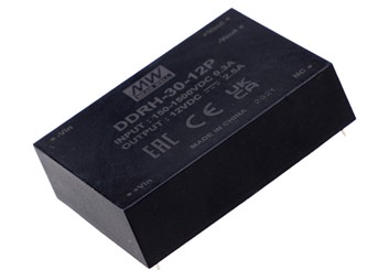 Meanwell DDRH-30-15P price and specs 30W 15V 2A 150~1500Vdc input DC-DC Converter DDRH-30-12/15/24/48 type P ST DR YCICT