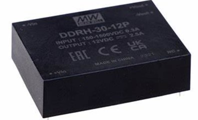 Meanwell DDRH-30-48P price and specs 30W DC-DC Converter DDRH-30-48 DDRH-30-48ST DDRH-30-48DR 48v 0.625a no fan YCICT 