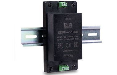 Meanwell DDRH-45-48DR price and specs 45W 150~1500Vdc Input DC-DC Converter DDRH-45-12/15/24/48 Type P ST DR YCICT