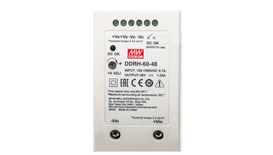 Meanwell DDRH-60-48 price and specs 60W Wide Input DIN Rail Type DC-DC Converter DDRH-60-5/12/24/48 48v 1.25a YCICT