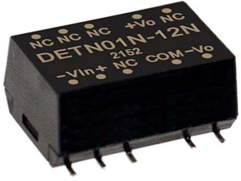 DETN01N-05 Meanwell Power Supply 1W SMD package DC-DC Unregulated Converter DETN01N DETN01N-12 DETN01N-15 low cost YCICT