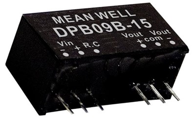 DPB09B-15 Meanwell Power Supply 9W DC-DC Converter SIP8 Package DPB09B DPB09B-05 DPB09B-12 Dual Output SPB09 YCICT