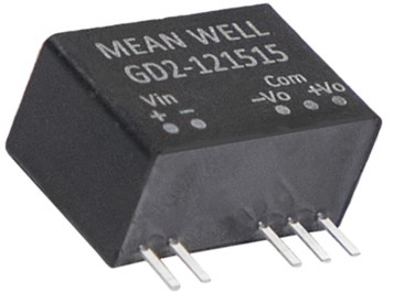 GD2-15 Meanwell Power Supply 2W IGBT Sic Gate Driver Power DC-DC Converter SIP Package short circuit GD2 YCICT