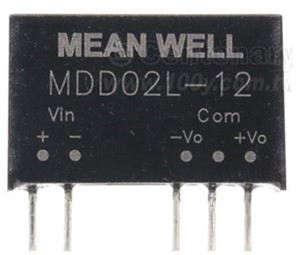 Meanwell MDD02L-12N price and specs 2W DC-DC SIP Medical Converter MDD02L-N MDD02L-05N MDD02L-15N 4.5~5.5V YCICT