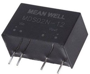 Meanwell MDS02L-N price and datasheet 2W DC-DC SIP Medical Converter MDS02L-03N MDS02L-05N MDS02L-12N MDS02L-15N YCICT