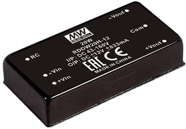 RDDW20F Meanwell Power Supply 20W 24V DIP Railway DC-DC Converter RDDW20F-05 RDDW20F-12 RDDW20F-15 RSDW20 RDDW20 YCICT