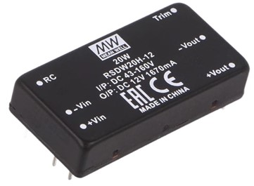 RSDW20H Meanwell Power Supply 20W 110V DIP Package DC-DC Converter RSDW20H-05 RSDW20H-12 RSDW20H-15 RSDW20 RDDW20 YCICT