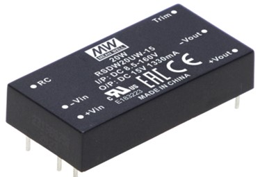 RSDW20UW Meanwell Power Supply 20W DIP Railway DC-DC Converter RSDW20UW-05 RSDW20UW-12 RSDW20UW-15 RDDW20UW YCICT