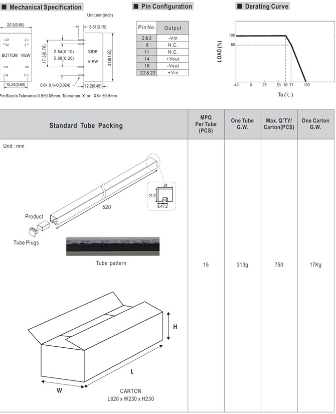 SCW08-12 Meanwell Power Supply 8W DC-DC Regulated Single Output Converter SCW08A-12 SCW08B-12 SCW08C-12 DIP YCICT