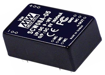 SCW08-15 Meanwell Power Supply 8W 15V DC-DC Single Output Converter SCW08A-15 SCW08B-15 SCW08C-15 DIP Package YCICT