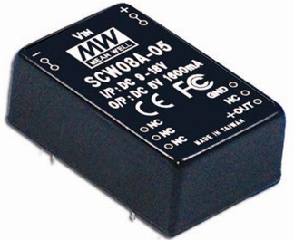 SCW08-12 Meanwell Power Supply 8W DC-DC Single Output Converter SCW08A-12 SCW08B-12 SCW08C-12 DIP Package YCICT