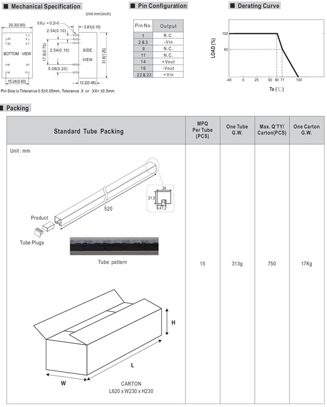 SCW12-12 Meanwell Power Supply 12W DC-DC Single Output Converter SCW12A-12 SCW12B-12 SCW12C-12 DIP low cost YCICT 