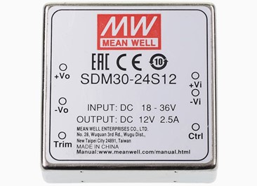 SDM30-S12 Meanwell Power Supply 30W DIP DC-DC Single Output Converter SDM30-12S12 SDM30-24S12 SDM30-48S12 SDM30 YCICT