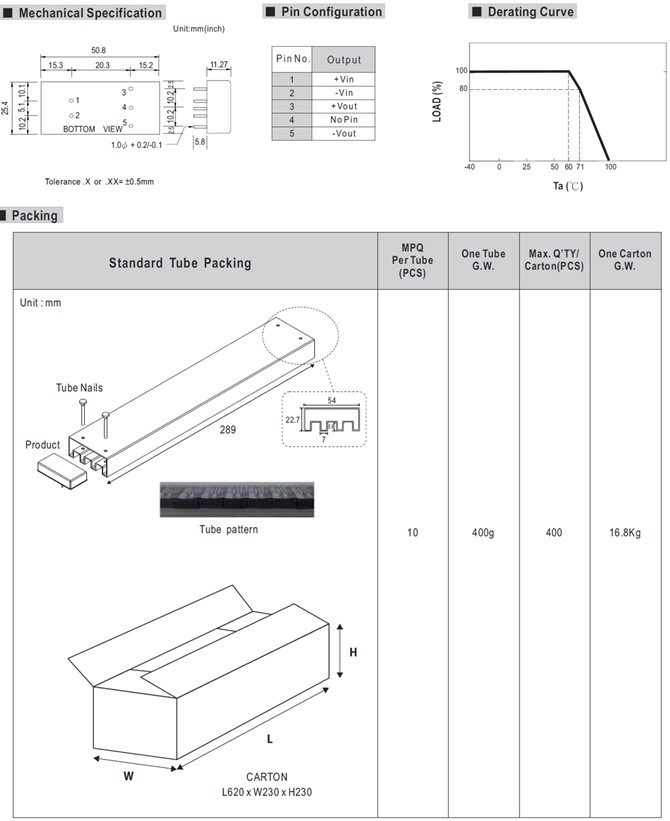 SKA15A-05 Meanwell Power Supply 9.9~15W DIP DC-DC Regulated Single Output DIP SKA15-05 SKA15B-05 SKA15C-05 SKA15 YCICT