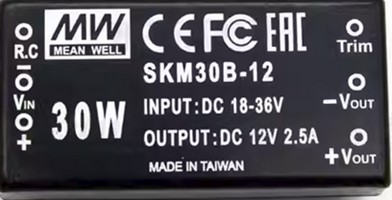 SKM30-12 Meanwell Power Supply 30W 12V DIP DC-DC Single Output Converter SKM30A-12 SKM30B-12 SKM30C-12 SKM30 YCICT