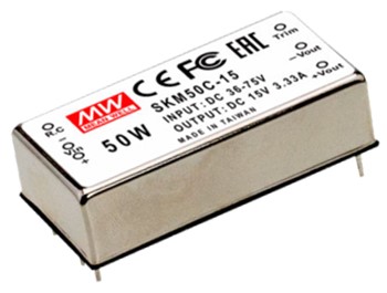 SKM50-12 Meanwell Power Supply 50W 12V DC-DC Regulated Single Output Converter SKM50B-12 SKM50C-12 SKM50 YCICT