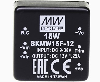 SKMW15F-15 Meanwell Power Supply 15W DC-DC Converter SKMW15F SKMW15F-03 SKMW15F-05 SKMW15F-12 DKMW15F low cost YCICT