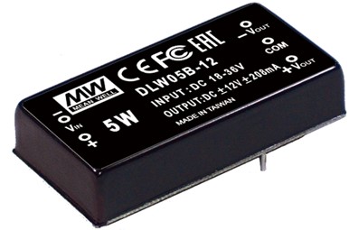 SLW05-12 Meanwell Power Supply 5W 12V DC-DC Single Output Converter SLW05A-12 SLW05B-12 SLW05C-12 SLW05 YCICT