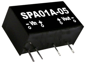 SPA01A-05 Meanwell DC-DC Converter 1W Regulated Single Output SPA01B-05 SPA01C-05 5V 12V 15V SIP Package YCICT