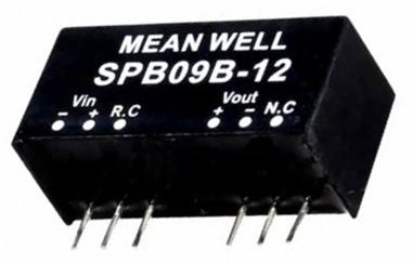 SPB09B-05 Meanwell Power Supply 9W DC-DC Regulated Converter SIP8 SPB09B SPB09B-03 SPB09B-12 SPB09B-15 SPB09B-24 YCICT