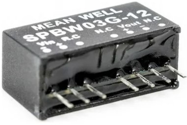 SPBW03G-05 Meanwell power supply 3W DC-DC Converter SIP8 Package SPBW03G SPBW03G-03 SPBW03G-12 SPBW03G-15 low cost YCICT