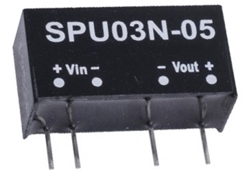 SPU03N-05 Meanwell Power Supply 3W DC-DC unregulated Single Output Converter SPU03-05 SPU03L-05 SPU03M-05 SPU03 YCICT