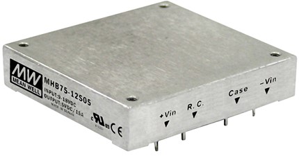 MHB75-12S Meanwell Power Supply 75W DC-DC Half-Brick Single Output Converter MHB75-12S05 MHB75-12S12 MHB75-12S24 YCICT