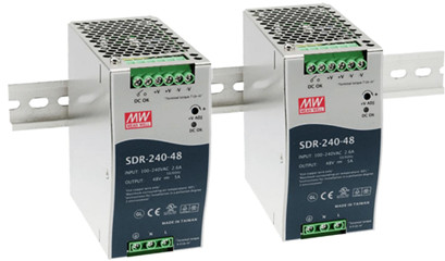 Meanwell NDR-240-48 price and specs 240W AC/DC Single Output Industrial Din Rail power supply SDR-240 SDR-240-24 YCICT